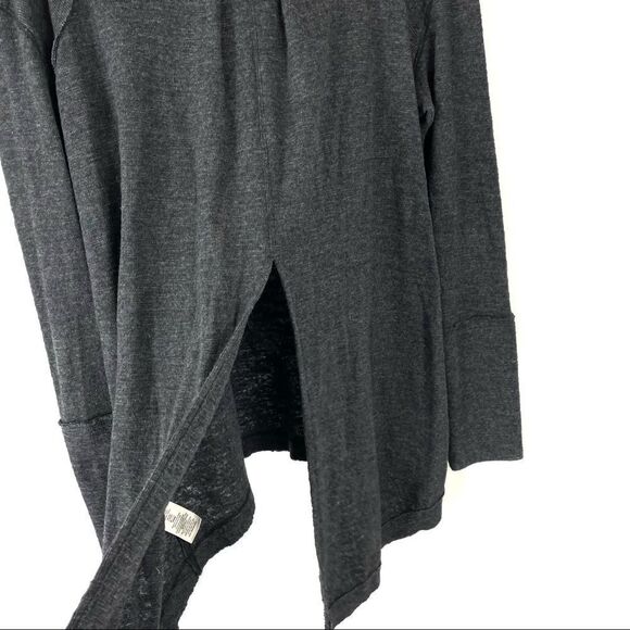 Free People Stone Cold Split Back Turtleneck Gray - Picture 14 of 16